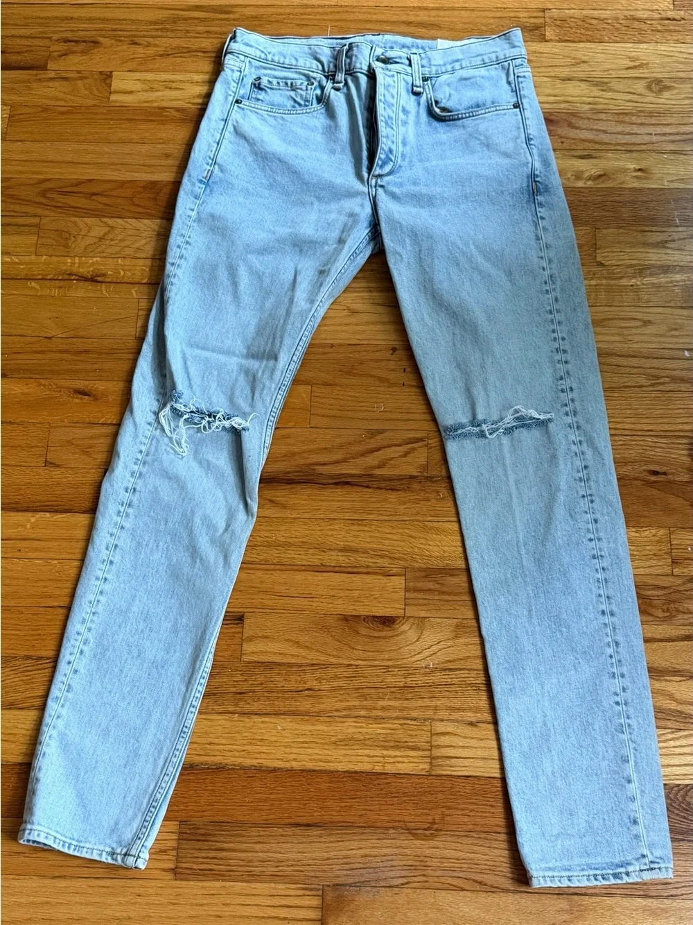 Rag & Bone Fit 1 Extra Slim Jasper Wholes Distressed Jeans – Size 32 – Like New